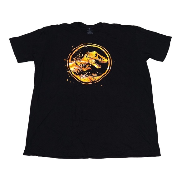 Universal Studios Jurassic World Flame Logo T-Shirt 2XL - Picture 1 of 1
